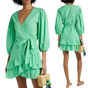 Melissa Odabash - NWT, Women’s ’Tabitha’ Mini Wrap Dress in Jade Green, X-Small